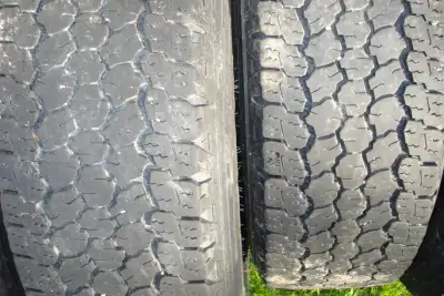 4 Good Year Wrangler, All Terrain Adventure, LT245/70R17, Load E, 65% tread remaining, asking 210.00...
