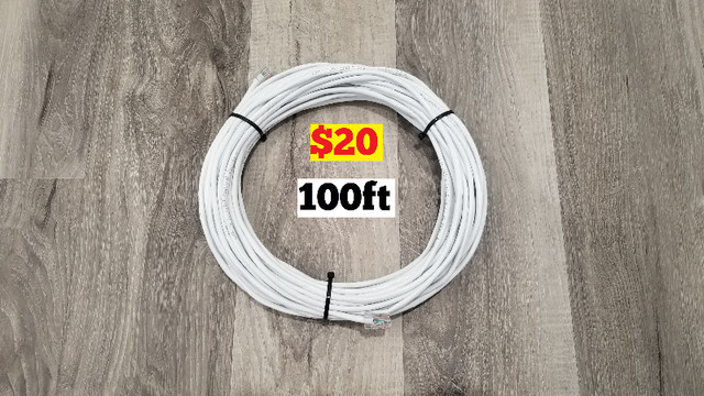 Cat5E Ethernet Cable 100FT - NEW! in Cables & Connectors in St. Albert