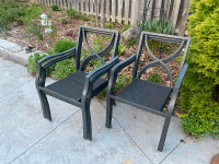 Set of 6 aluminum outdoor chairs for sale