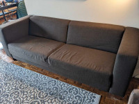 Brown Fabric Sofa 