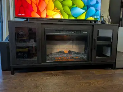 Electric Fireplace TV Stand / Media Console, View more