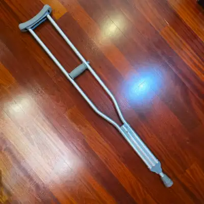 One Aluminum Height Adjustable Crutch – Only $2, View more