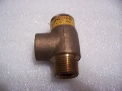 New old stock brass 1/2" pressure relief valve Fig. 4526 Made in Canada by Lunkenheimer-Morrison $60