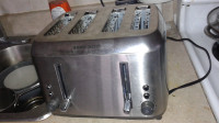4 slices stainless steel toaster $20