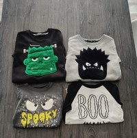 Taille S/P 6 lot de 4 chandails d'Halloween pour enfant