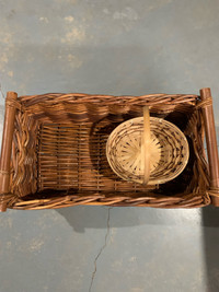 New- Rectangle and oval  shaped wicker basket 
