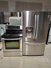 Complete home appliances fridge stove washer dryer set
