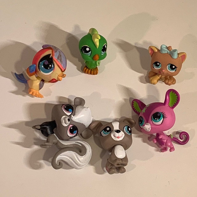 Lot of 6 LPS Littlest Pet Shop Animal Toy Figures  in Toys & Games in Mississauga / Peel Region