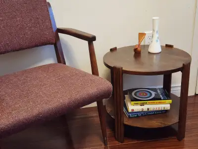 Vintage MCM Two Tier End Table / Side Table, View more