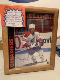 Denis Savard Montreal Canadiens AUTO Signed Photo Booth 278