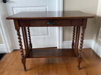 Antique solid walnut  table 