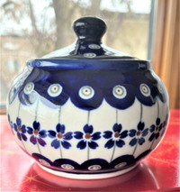 Boleslawiec Polish pottery - sugar bowl 0.3l