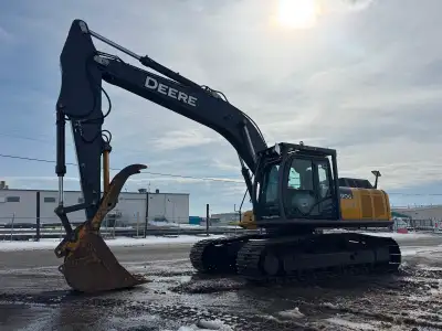 2017 John Deere 290G Excavator 10,700hrs Enclosed Cab With A/C & Heat Air Ride Seat Aux Hydraulics H...