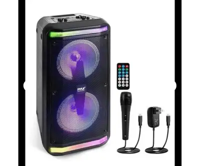 PYLE PORTABLE PA SPEAKER SYSTEM, 600W brand new sealed, View more