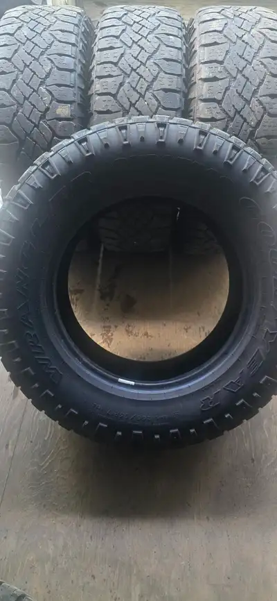4 x Goodyear Wrangler DuraTrac 265/65R17 112 S All Weather 80% life rubber remaining on them $460 fo...