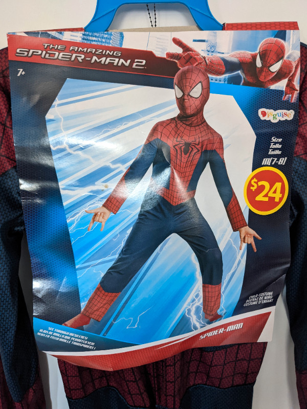 Spiderman Halloween costume child size Medium (7-8) Brand New in Costumes in Norfolk County