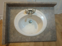 Vanity Top and Sink with Faucet