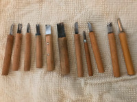 ensemble de ciseaux à bois / sculpter