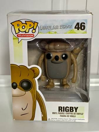 FUNKO POP TELEVISION REGULAR SHOW #46 RIGBY VAULTED VINYL FIGURE in Arts & Collectibles in Burnaby/New Westminster