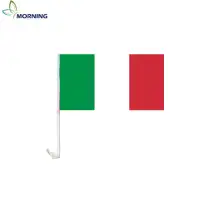 MORNING 22*33cm Italy advertising car window flag with pole