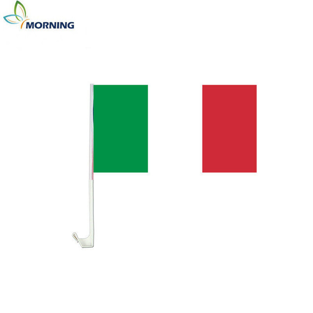MORNING 22*33cm Italy advertising car window flag with pole dans Autres pièces et accessoires  à Ville de Montréal