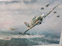 Attack on E-Boat Limited edition print - WW2 signed by pilots  