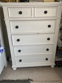 Beautiful white wood bedroom set for sale (moving sale) 