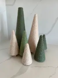 Wool Christmas Trees