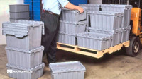 Flip Top Totes Moving Storage Bins Boxes FREE DELIVERY 