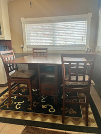 Dining Table, folding, with 4 chairs