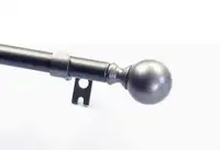 Furnishland Window Curtain Rod Set, Ball Style Finial