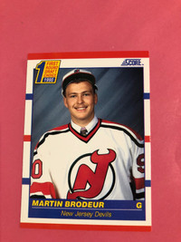 1990 Score Martin Brodeur rookie card 