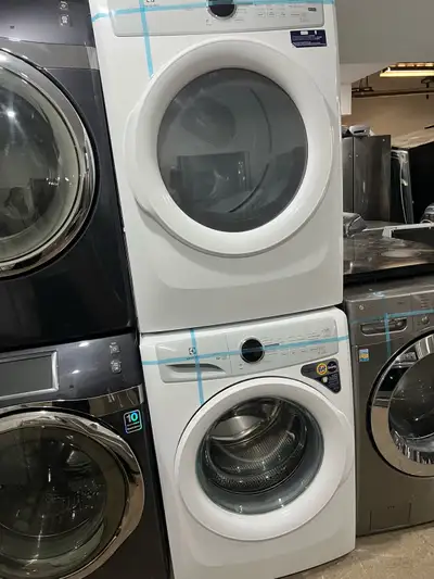 like new 2024 electric front LAOD washer electric dryer , View more