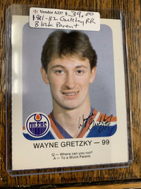 Wayne Gretzky 1981-82 RED ROOSTER Block Parent Showcase 305
