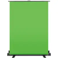 Portable Green Screen - 5' x 6' - retractable with case