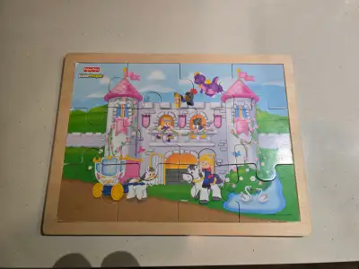 Fisher Price Little People Wooden Puzzle is in excellent condition. Kids 3+ years old. Wooden Puzzle...