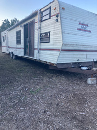 40’ bel air 2 bedroom camper trailer live home bunkie rental 