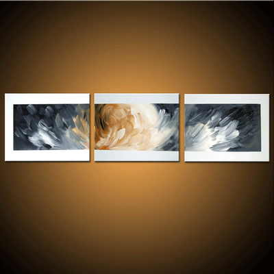 Prairie Thunder 60"x16" Original Fine Art Abstract Wall Painting, View more