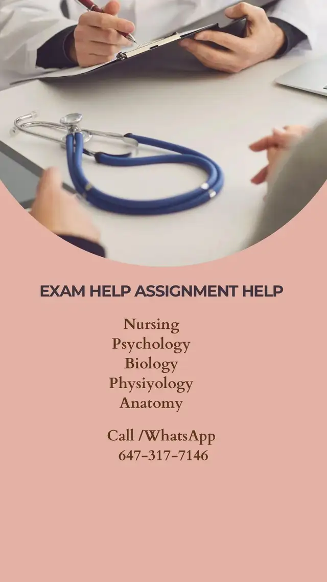 Nursing Biology Physiology Anatomy Exam & Courses Help