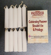 NEW - 10pcs Passover Candles Box - holiday celebration