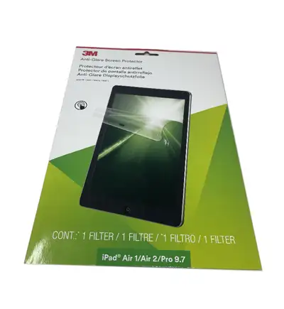 Brand New 3M ANTI-GLARE SCREEN PROTECTOR iPAD AIR 1/AIR 2/ PRO 9.7 What's Include 1 x Film 1 x Clean...