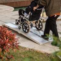 6ft Wheelchair Ramp Foldable Portable Scooter Mobility Ramp