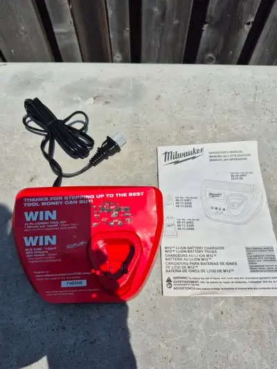 Brand new 12v Milwaukee charger with case, View more