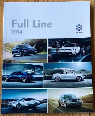 2014 VOLKSWAGEN FULL LINE AUTO BROCHURE FOR SALE THIS LARGE SIZE DELUXE BROCHURE HAS 80 PAGES SHOWIN...