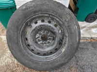 Winter tires on 17" steel rims