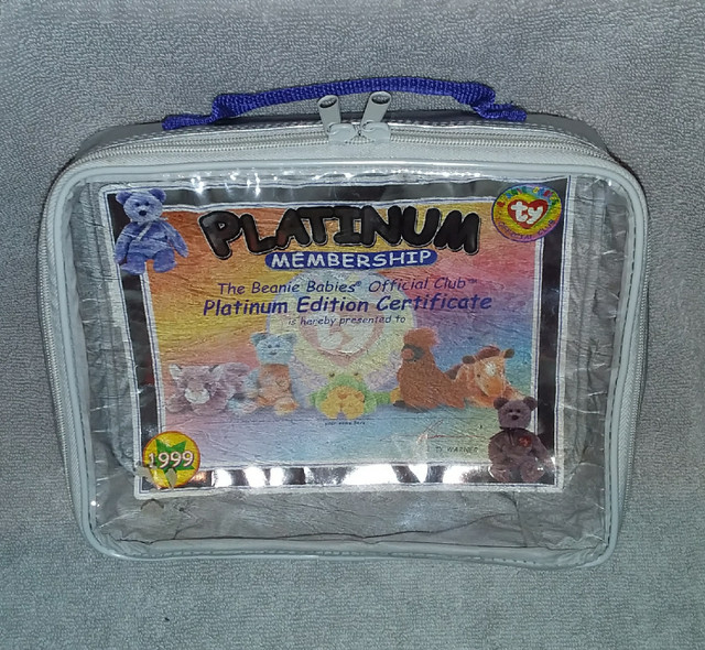TY Beanie Babies Club Platinum Edition 1999 Carry Bag Tote Case in Arts & Collectibles in Truro - Image 3