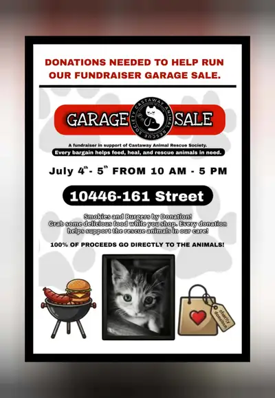 Castaway animal rescue annual garage sale , View more
