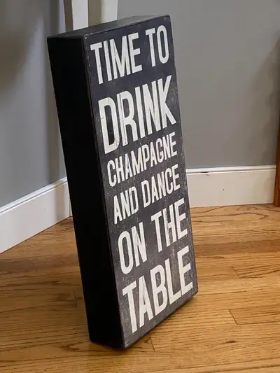 The perfect party decor piece! Solid heavy weight wooden block sign for celebrating graduation or re...