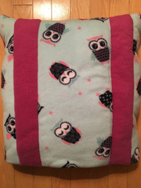Owl Quillow: New Pillow with Fold-up Blanket, Soft Fleece
