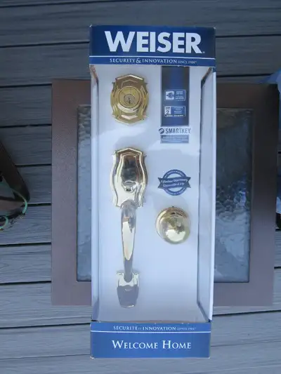 1  Poignée de porte Weiser Héritage X Huntington Laiton, View more